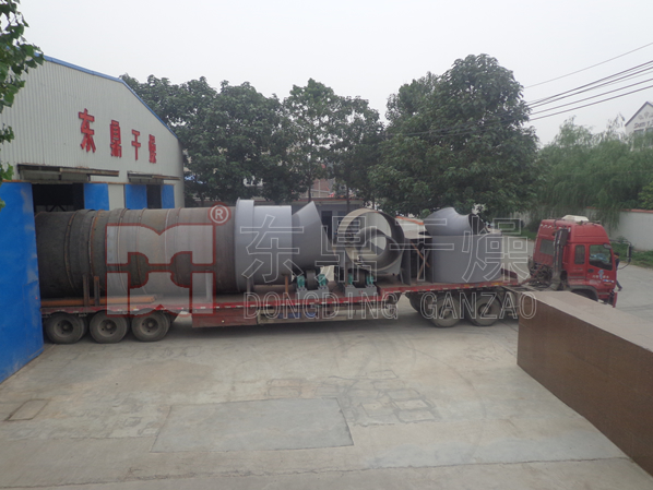 山西國泰煤泥烘干設備發貨現場