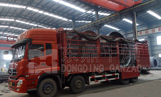 山東煤泥烘干機發貨